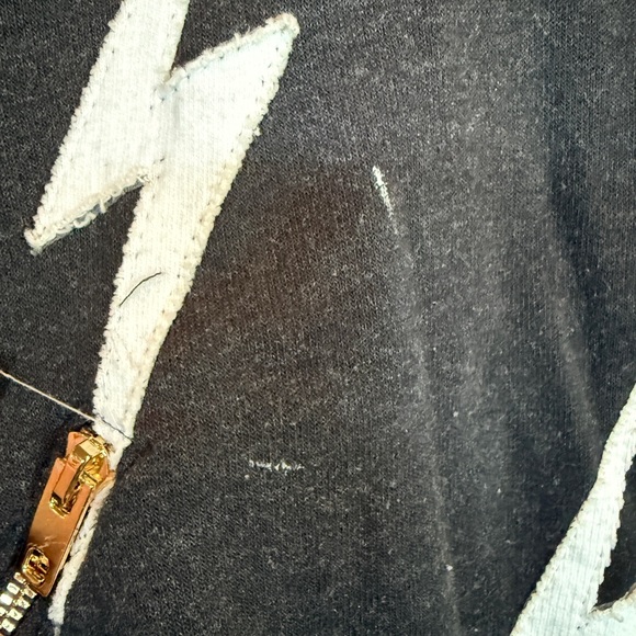 Aviator Nation Black Lightning Bolt Graphic Hoodie - Picture 4 of 4